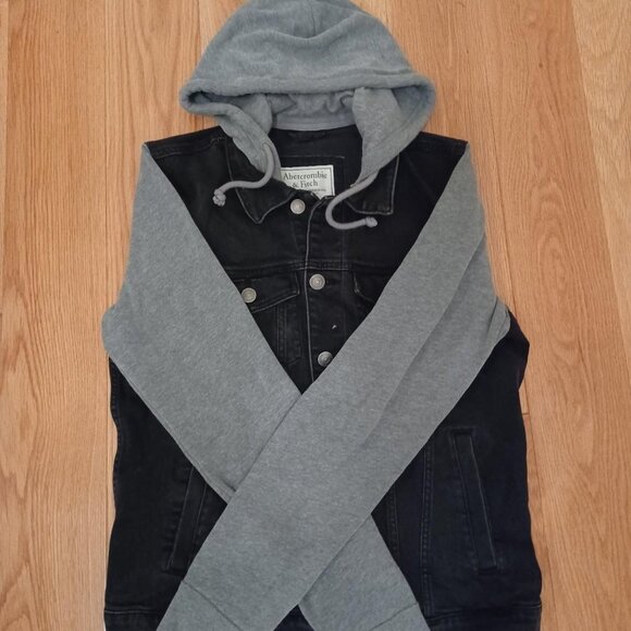 Abercrombie & Fitch Other - Abercrombie & Fitch Men's Black and Gray Hoodie Jacket